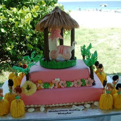 Tiki Hut & Baby Shower
