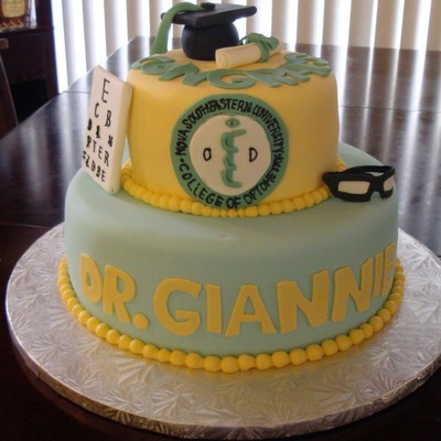 Optometrist Graduation Cake