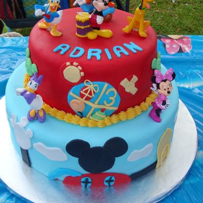 Mickey Mouse Clubhouse Birthday Cake
