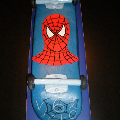 Skateboard With Spiderman