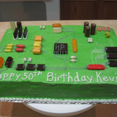 Circuit Board Cake