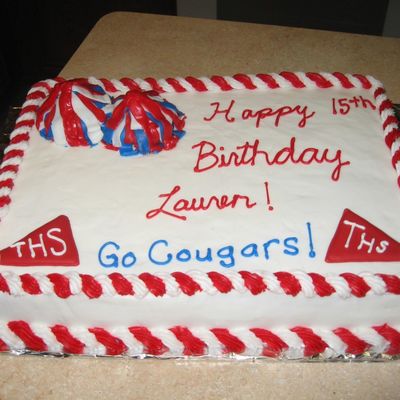 Cheerleader Cake