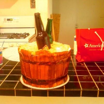 Beer Bottle Cake