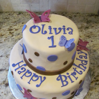 1St Birthday Butterfly Cake