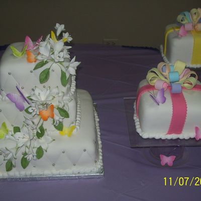 Wedding Cakes Flowers And Butterflies