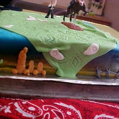 Western Cowboy Birthday Cake