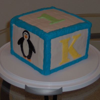 Baby Block Smash Cake For 1 Year Old