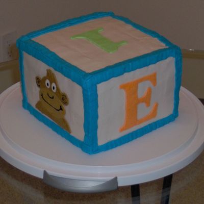 Smash Baby Block Cake For 1 Year Old