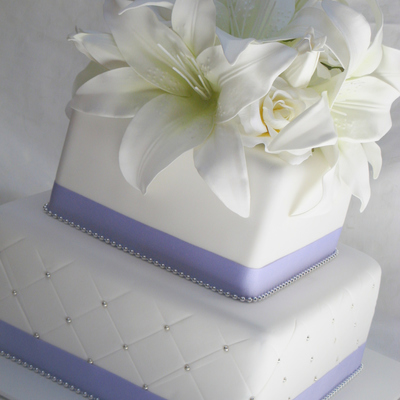 Square Wedding Cake