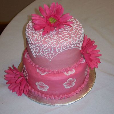 Pink Wedding Cake
