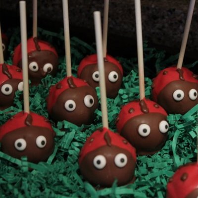 Lady Bug Cake Pop