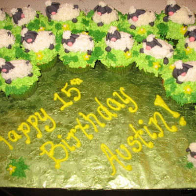 Sheep Cupcakes