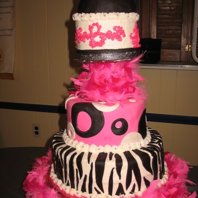 A Little Wild Graduation Cake