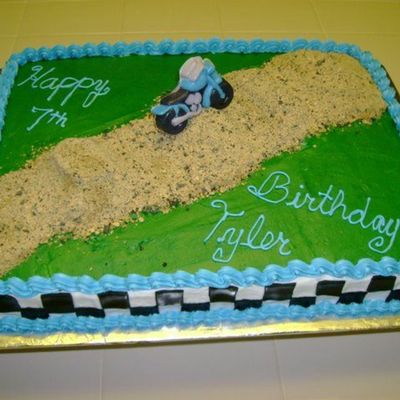 Motorcross Dirt Bike Cake