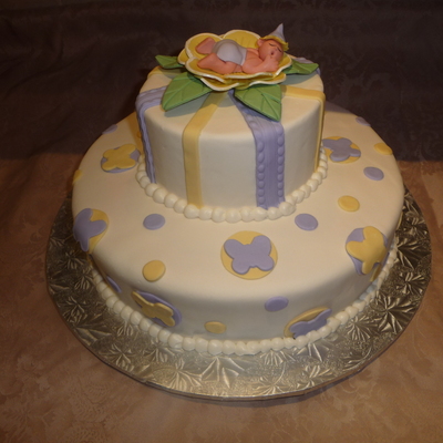 Butterfly Baby Shower Cake