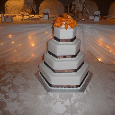 Hexagon Wedding Cake