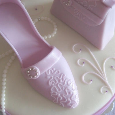 Purple Shoe And Purse