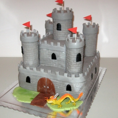 Old Castle And The Dragon