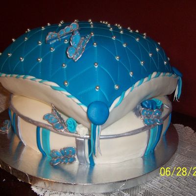 Electric Blue Pillow