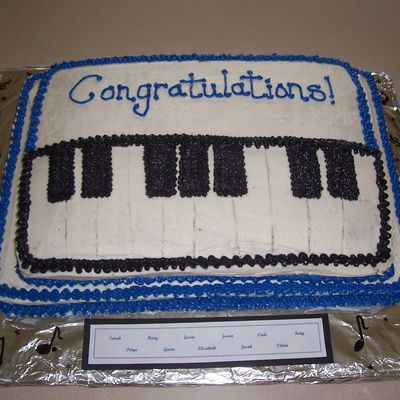 Piano Recital Cake