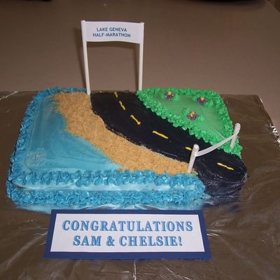 Half-Marathon Celebration Cake