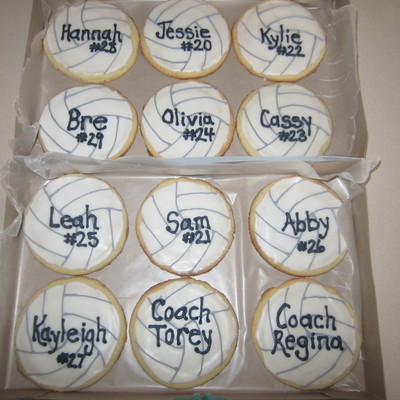 Volleyball Cookies