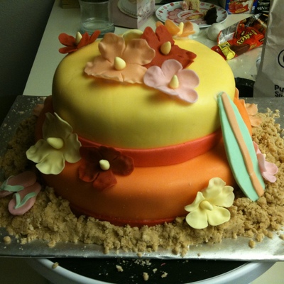 Hawaiin Themed Cake
