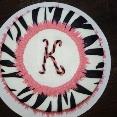 Zebra Birthday Cake