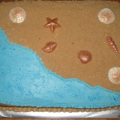Sanddollar Birthday Cake
