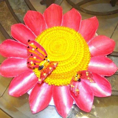 Daisy With Butterflies