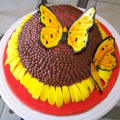 Black-Eyed Susan And Butterflies