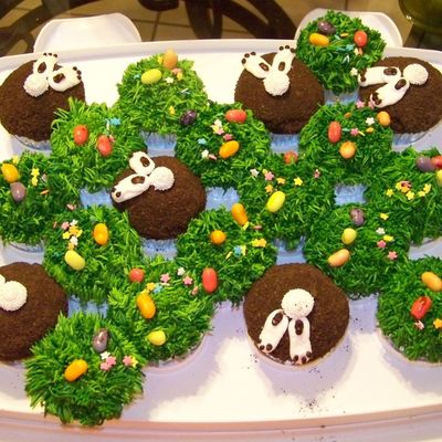 Bunny Hole Cupcakes