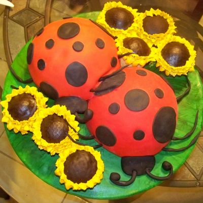 Ladybug Cake