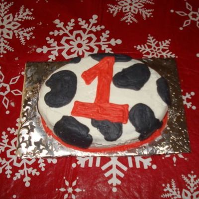 Cow Print Smash Cake