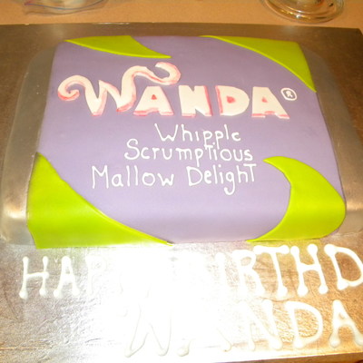 Willy Wonka Chocolate Bar Cake