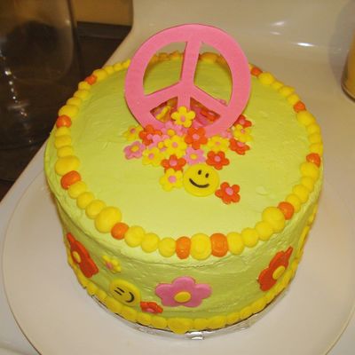 Peace Sign And Flowers