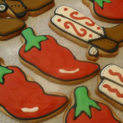 Cowboy Boots And Chili Pepper