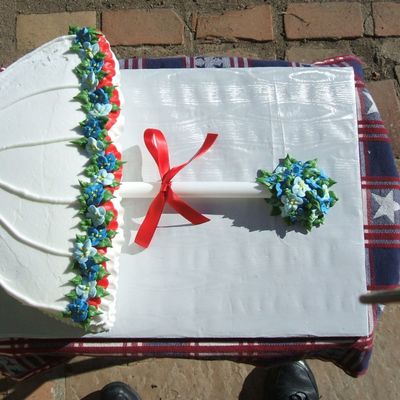 Red, White, & Blue Shower