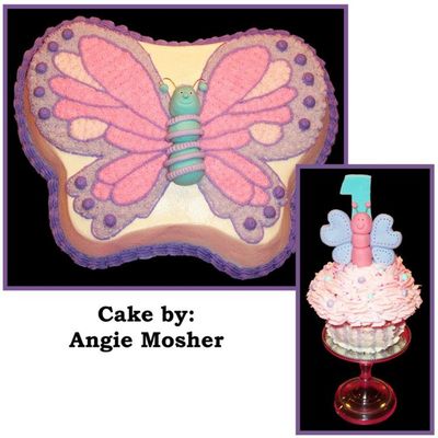 Butterfly 1St Birthday Cake