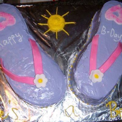 Summer Sandals Cake