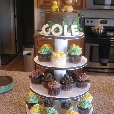 Jen's Baby Shower-Cupcake Tower