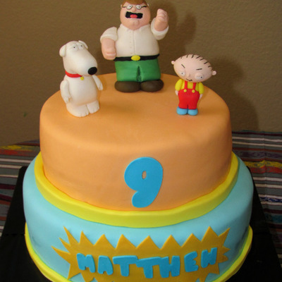 Family Guy Themed Bday Cake