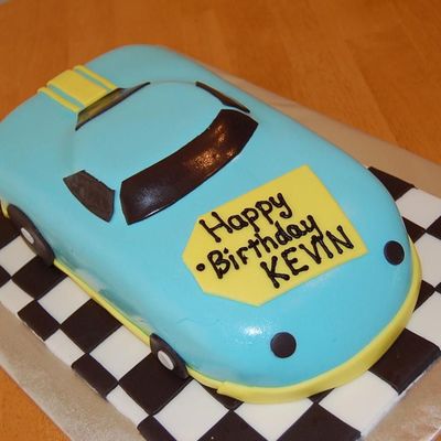 Fondant Racecar Cake.