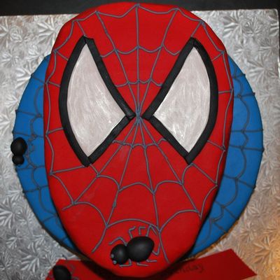 Superhero Spiderman Spiderweb Cake