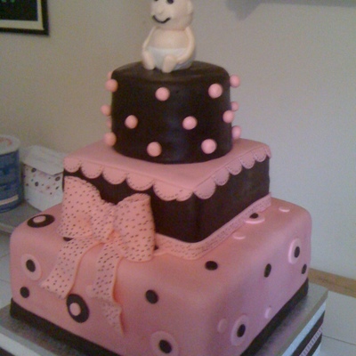 Pink And Brwon Shower