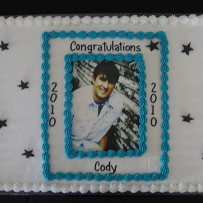 Graduation Cake With Edible Photo