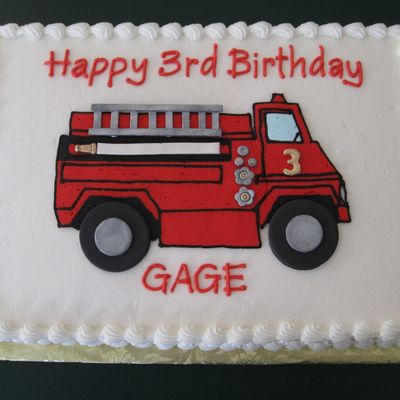 Firetruck 3Rd Birthday