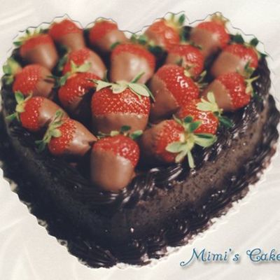 Chocolate Heart W/strawberries