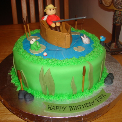 Fishing Birthday Cake