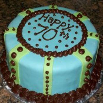 70Th Birthday Cake